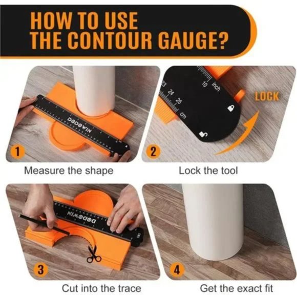 New Contour Gauge Profile Tool, Gifts for Him, Anniversary Gifts for Men - Picture 4 of 7